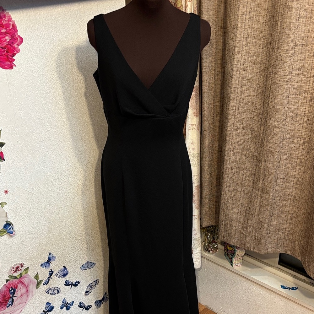 Vintage 1990’s Georgiou sleeveless black trumpet mermaid maxi dress. Size S. - Picture 9 of 17